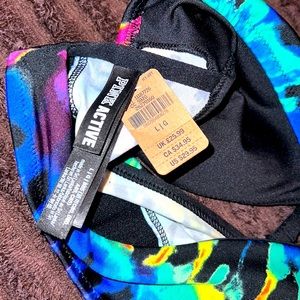 (L) NWT Gym to Swim Tie Dye top PINK/ Victoria’s Secret